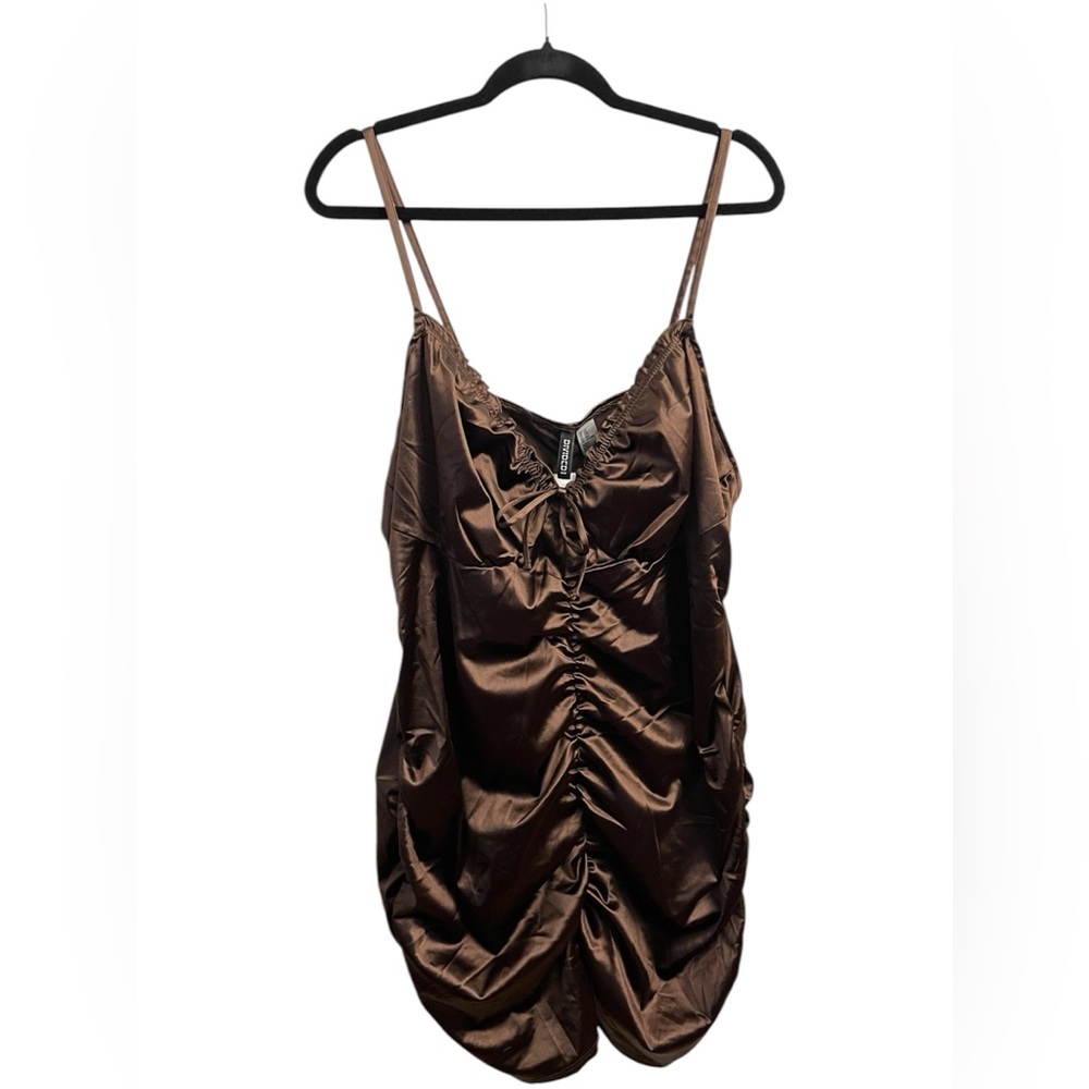 H&M DIVIDED Plus Size 3X Brown Strappy Dress NWT